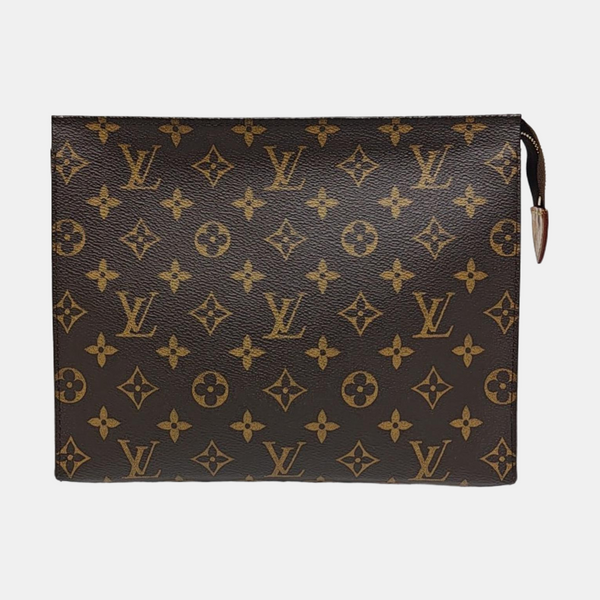 TOILET POCKET 26 Monogram Coated Canvas Brown