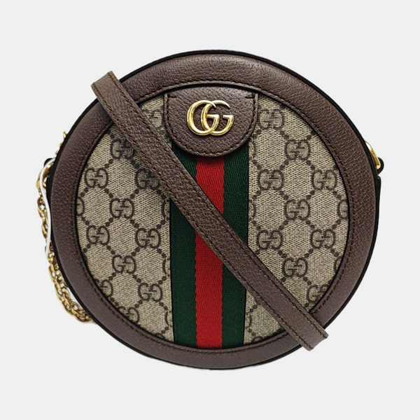 Ophidia Mini Monogram Coated Canvas Beige