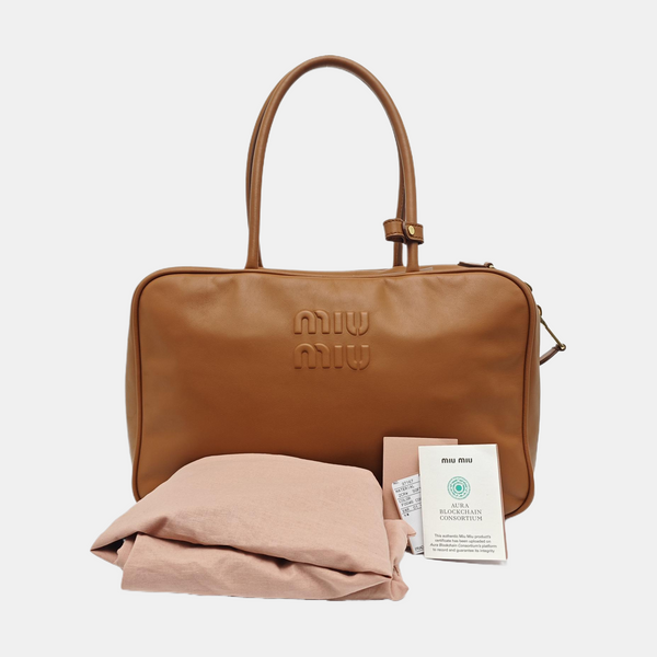 Beau Large Calfskin Brown