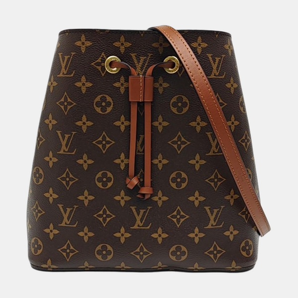 NÉONOÉ MM Monogram Coated Canvas Brown