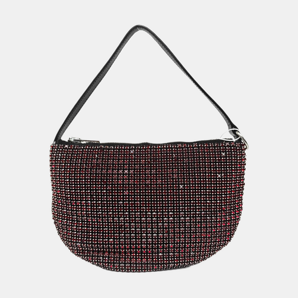 Lab-Grown Diamond Top Handle Bag Red