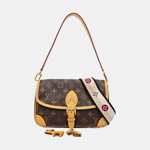 DIANE Monogram Coated Canvas Brown