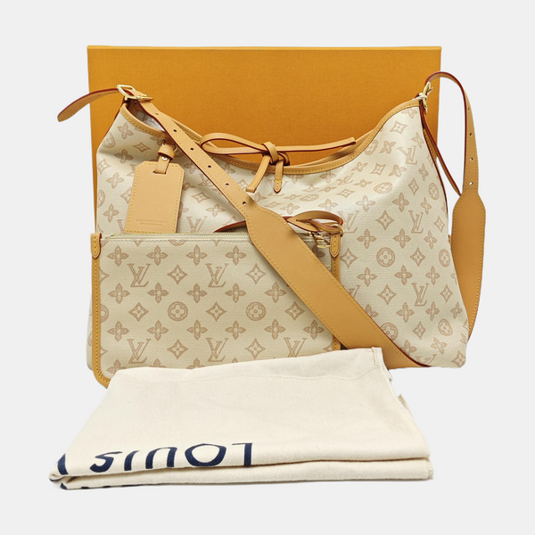 CARRYALL MM Monogram Coated Canvas Beige