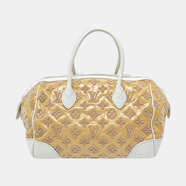 SPEEDY 25 Monogram Calfskin Yellow