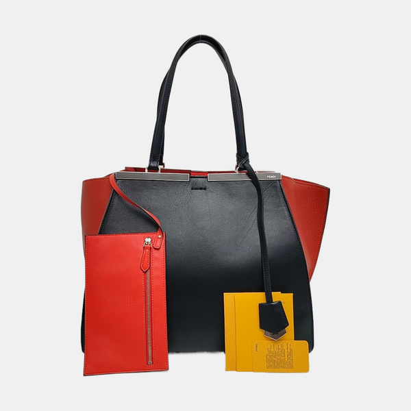 Authenticated pre-owned 3Jours Calfskin Black - Tote Bag at Looply