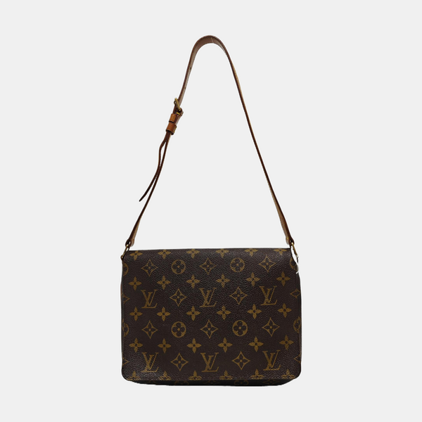 MUSETTE TANGO Monogram Coated Canvas Brown