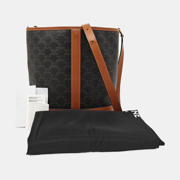 TRIOMPHE CANVAS Medium Coated Canvas Brown