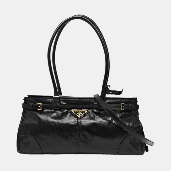 Bonnie Medium Patent Leather Black