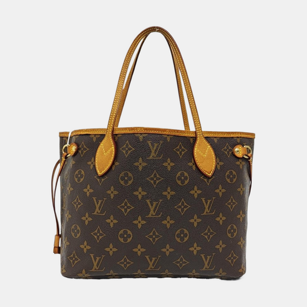 NEVERFULL PM Monogram Coated Canvas Brown