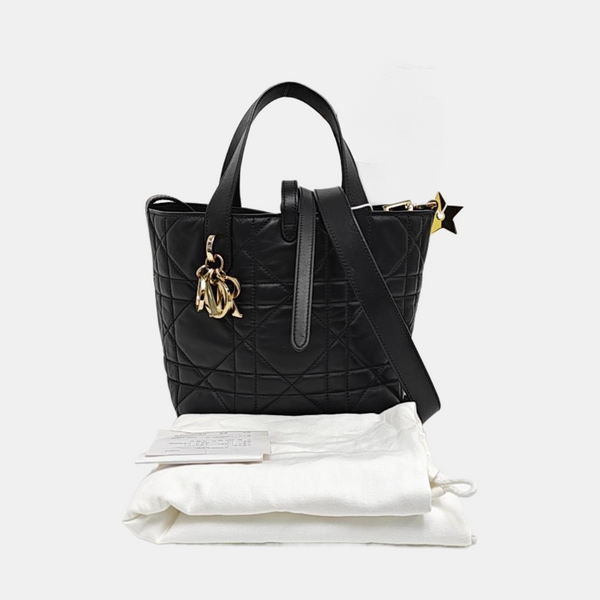 Toujours Small Cannage Calfskin Black