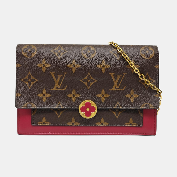 FLORE Monogram Coated Canvas Brown