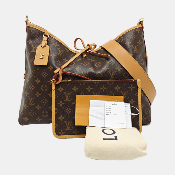 CARRYALL MM Monogram Coated Canvas Brown