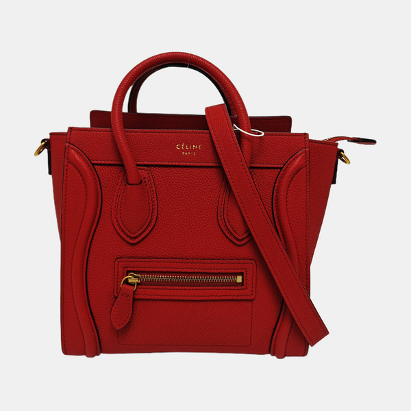 LUGGAGE Nano Calfskin Red