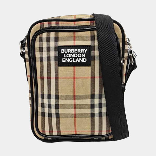 Fabric Shoulder Bag Brown