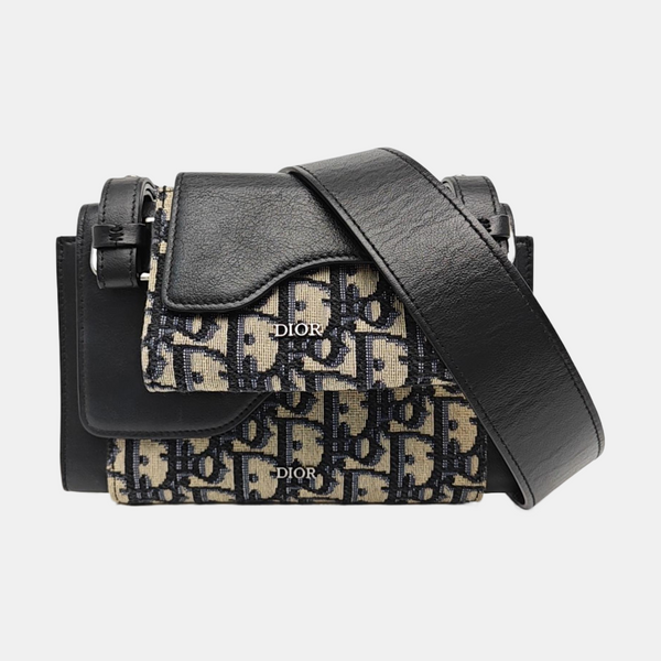 Calfskin Crossbody Bag Black
