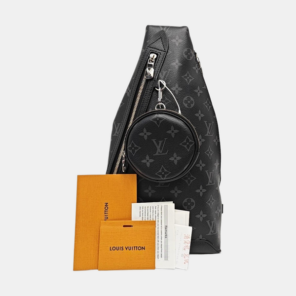 DUO Monogram Coated Canvas Black
