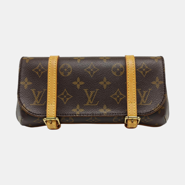 MARELLE Monogram Coated Canvas Brown