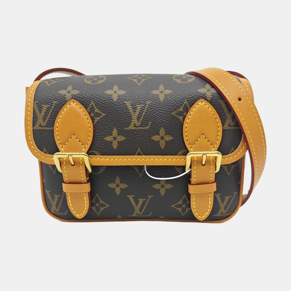 SATCHEL Mini Monogram Coated Canvas Brown