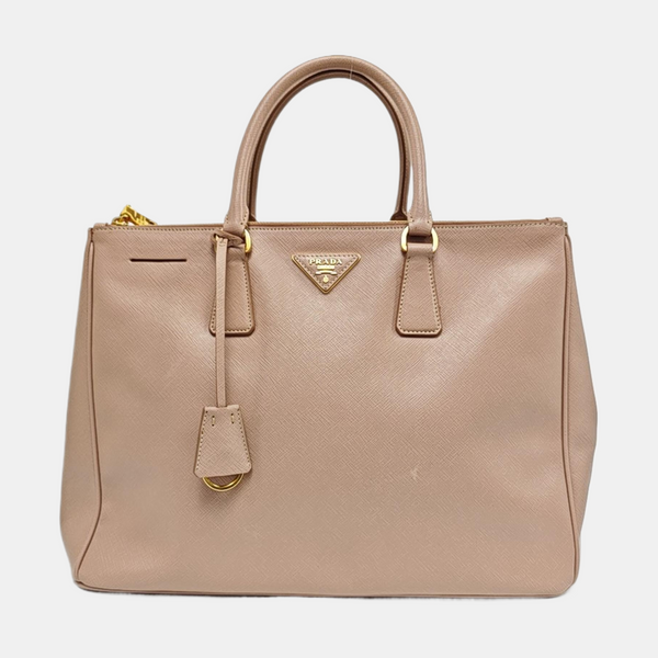 Authenticated pre-owned Galleria Extra Large Saffiano Calfskin Pink - Top Handle Bag at Looply