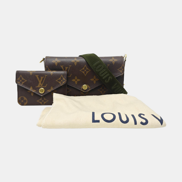 FÉLICIE Monogram Coated Canvas Brown