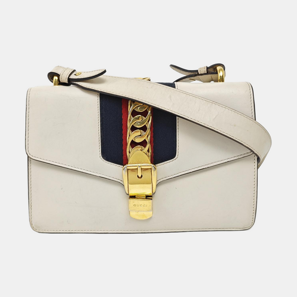 Sylvie Small Calfskin White