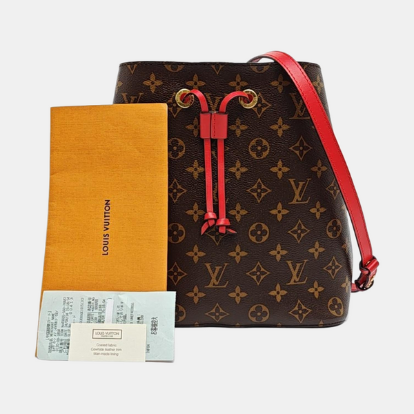 NÉONOÉ MM Monogram Coated Canvas Brown