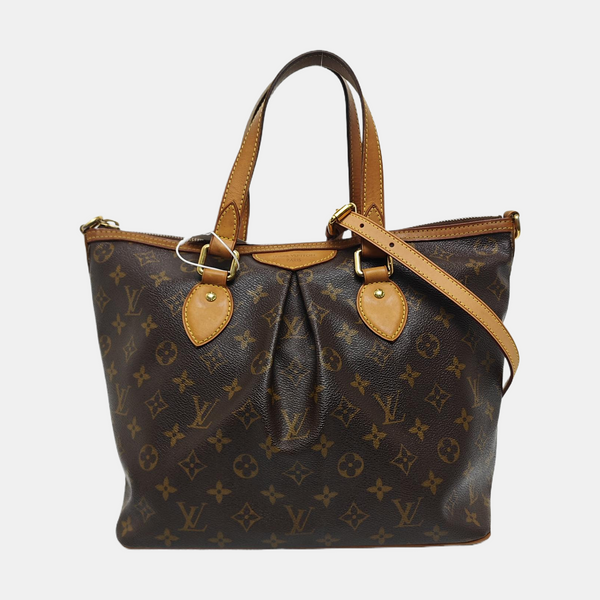 PALERMO PM Monogram Coated Canvas Brown