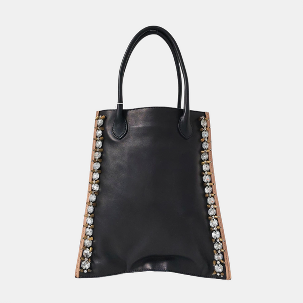 Lambskin Tote Bag Black