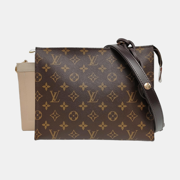 TOILET POCKET 26 Monogram Coated Canvas Brown
