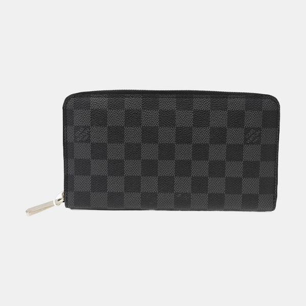 ZIPPY Damier Graphite Coated Canvas Gray Wallet