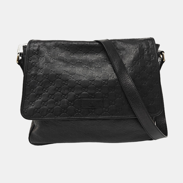 Ligne Shima Monogram Calfskin Black