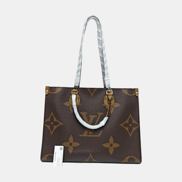 ONTHEGO MM Monogram Coated Canvas Brown