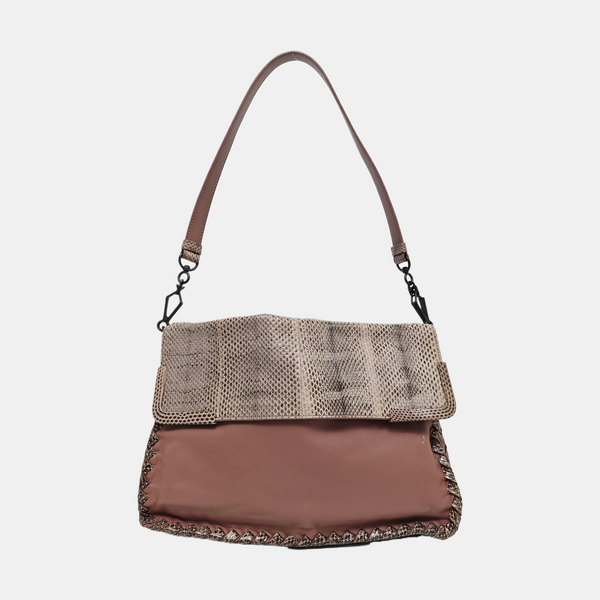 Lambskin Shoulder Bag Beige