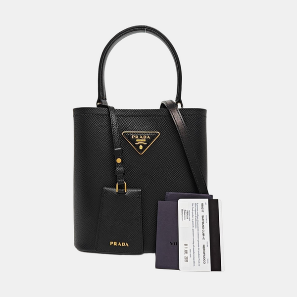 Panier Small Saffiano Calfskin Black