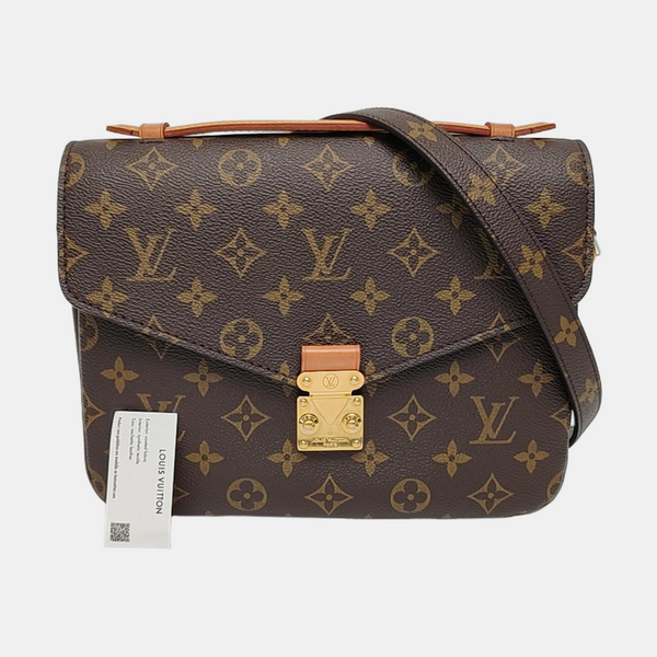 MÉTIS MM Monogram Coated Canvas Brown