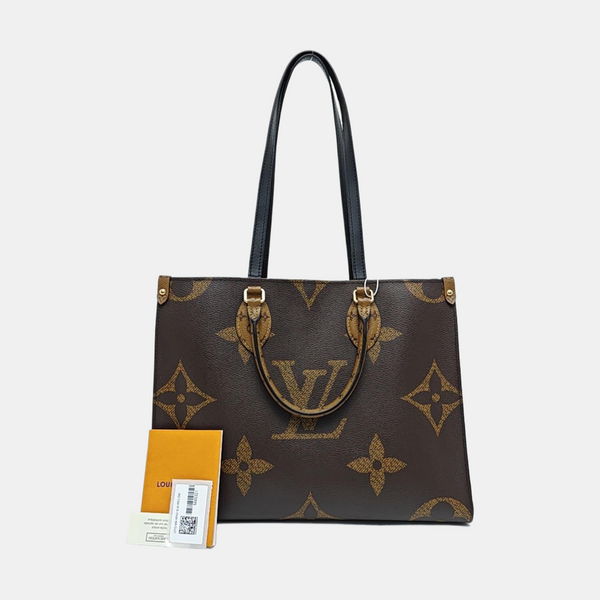 ONTHEGO MM Monogram Coated Canvas Brown