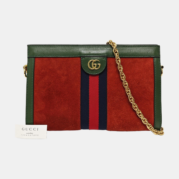Ophidia Small Suede Red