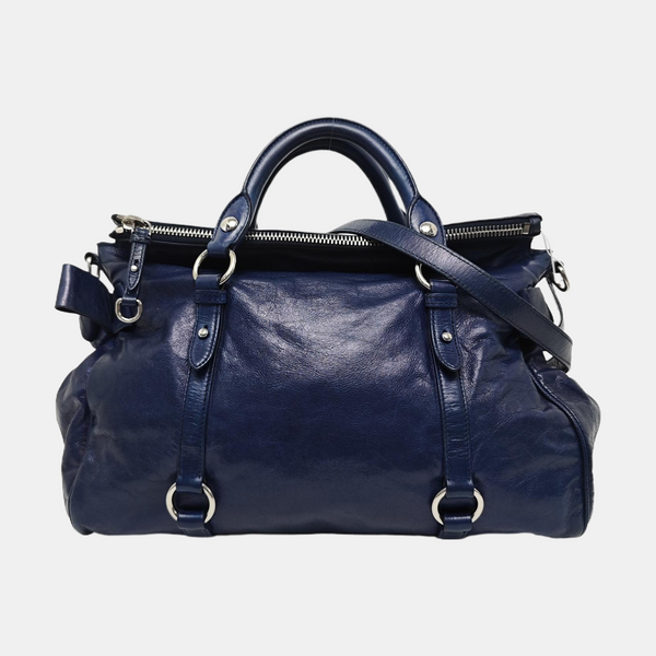 Bow Calfskin Blue