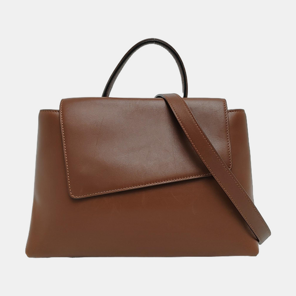 Leather Shoulder Bag Brown