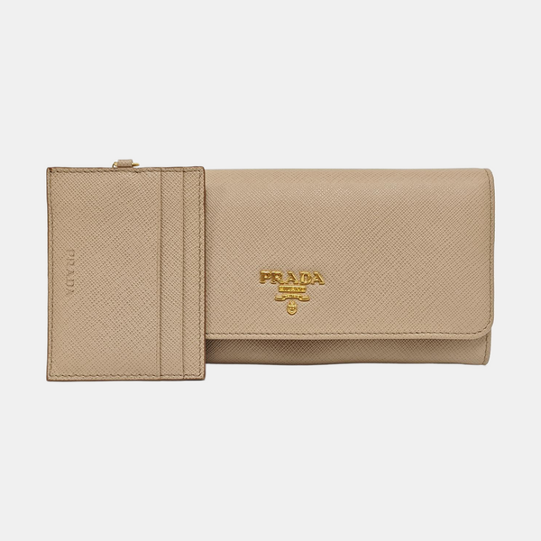 Calfskin Clutch Beige