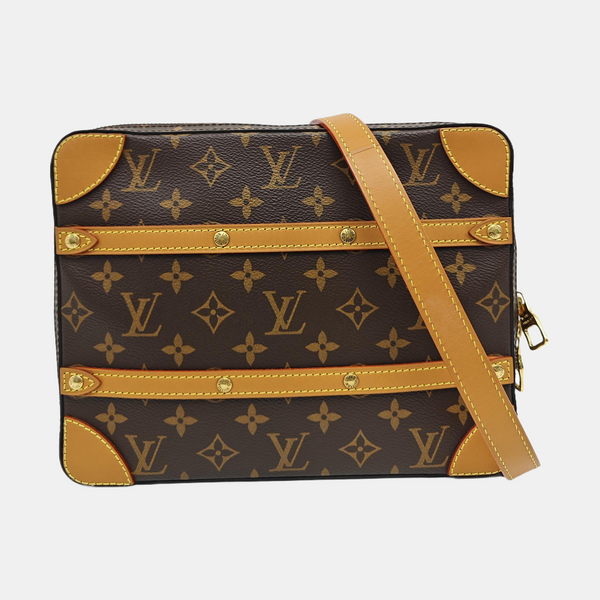 SOFT TRUNK PM Monogram Coated Canvas Brown
