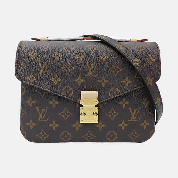 MÉTIS MM Monogram Coated Canvas Brown