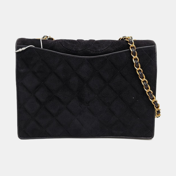 Quilted Suede Black