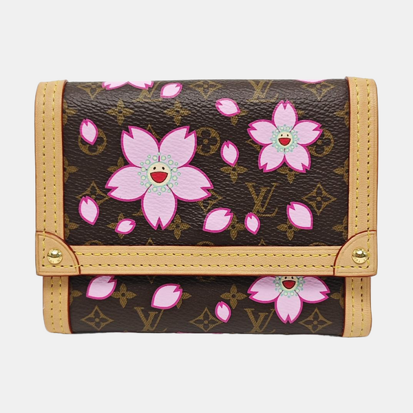 INTERNATIONAL Monogram Coated Canvas Brown Wallet