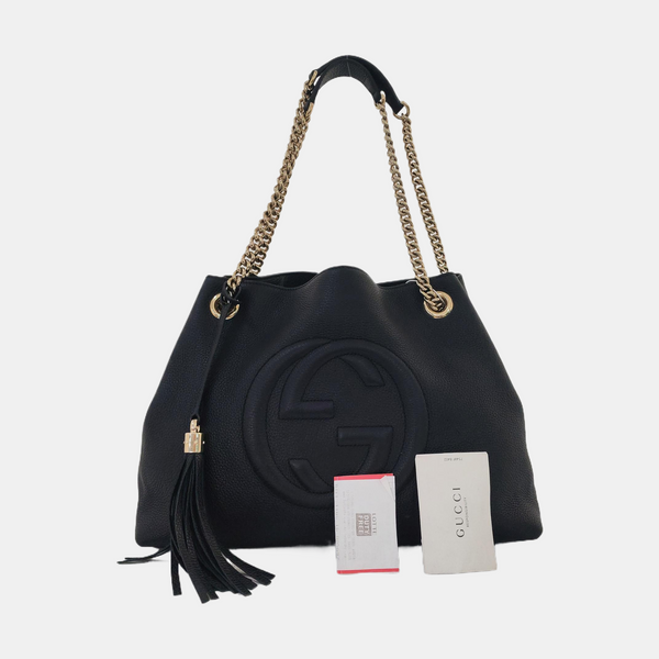 Soho Large Calfskin Black