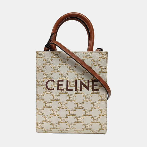CABAS CELINE Mini Coated Canvas White