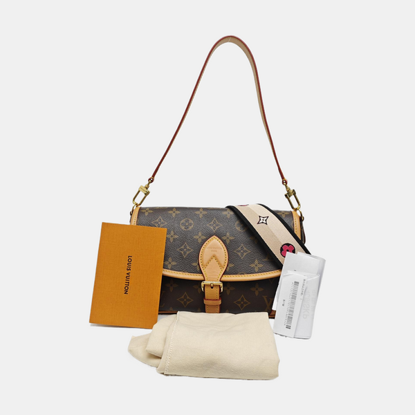 DIANE Monogram Coated Canvas Brown