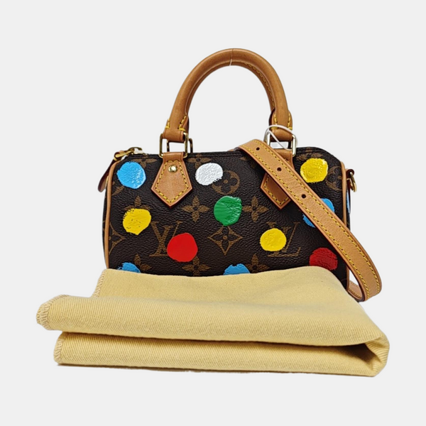 SPEEDY Nano Monogram Coated Canvas Brown