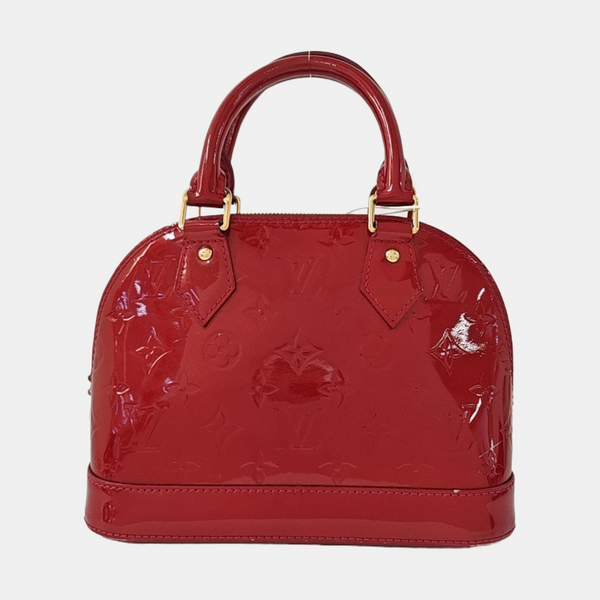 ALMA BB Monogram Patent Leather Red
