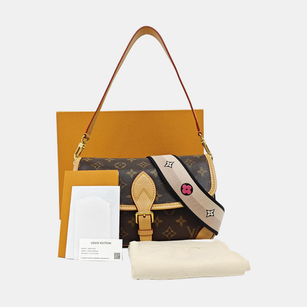 DIANE Monogram Coated Canvas Brown